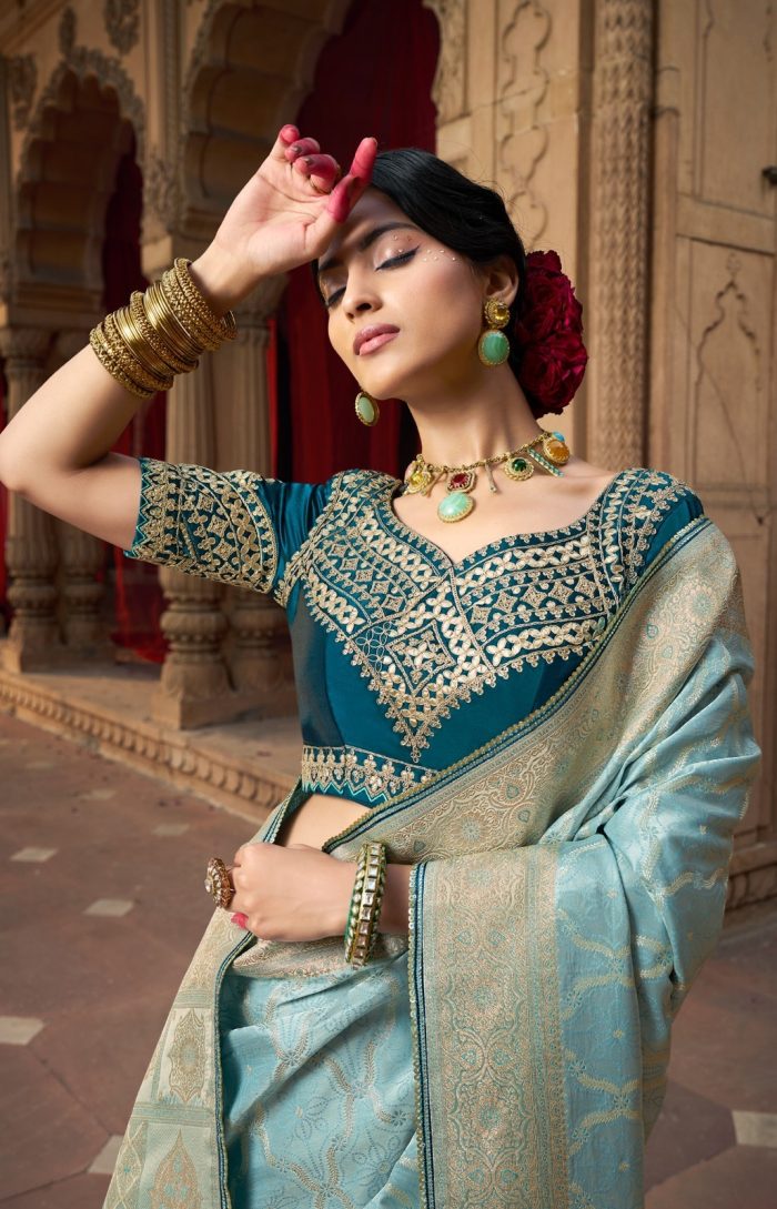 Party Wear Saree - Image 4
