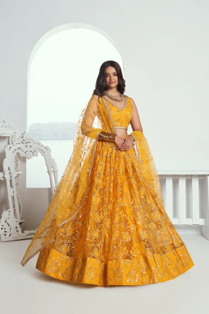 Yellow Lehenga Choli