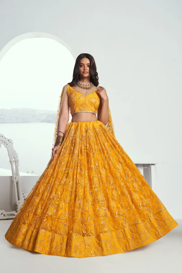 Yellow Lehenga Choli - Image 2