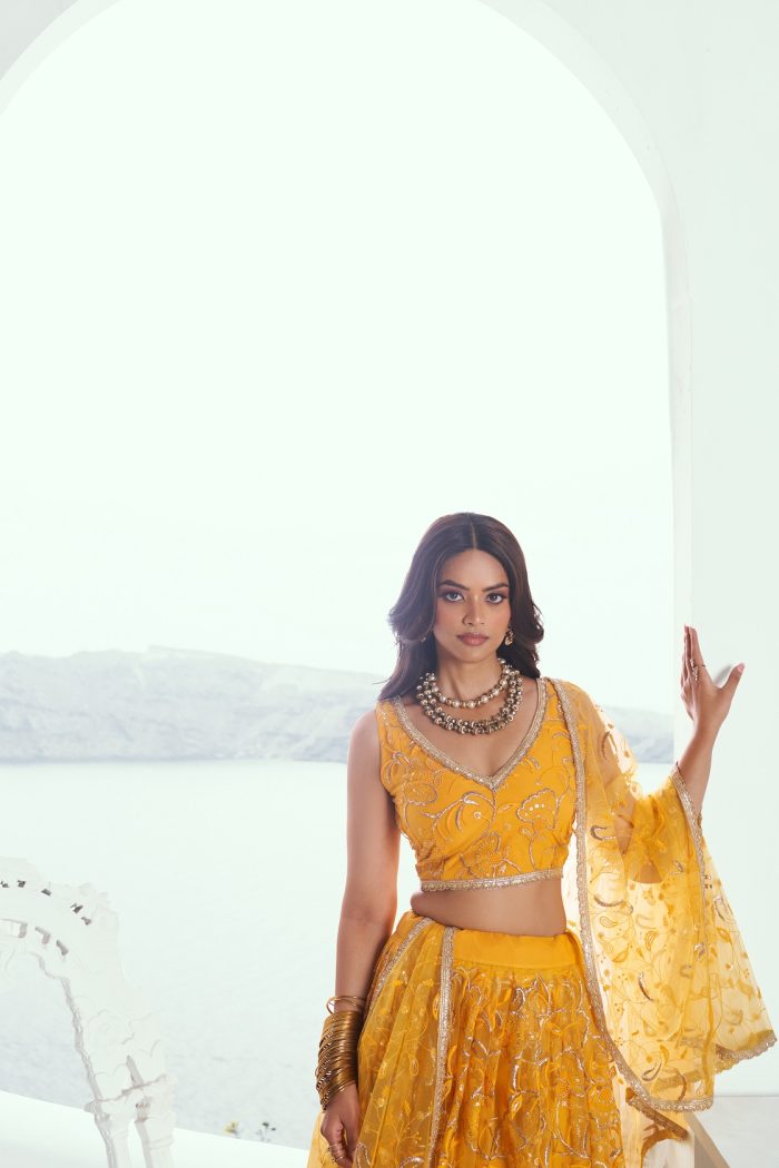 Yellow Lehenga Choli - Image 3