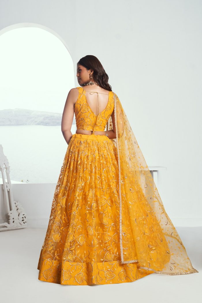 Yellow Lehenga Choli - Image 5
