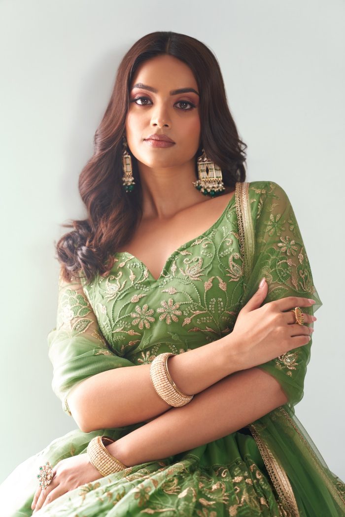 Pista Green Lehenga Choli - Image 3