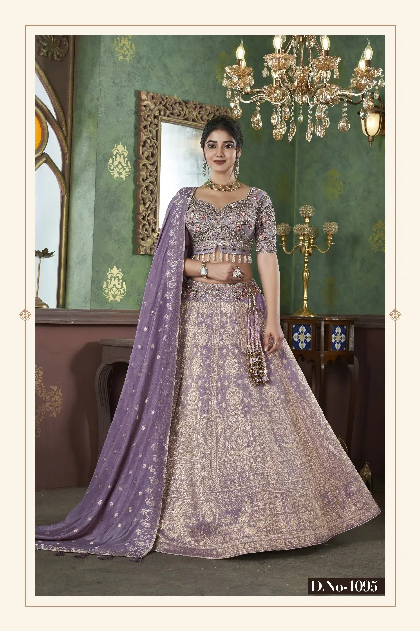 Sea Green Bridal Lehenga - Image 2