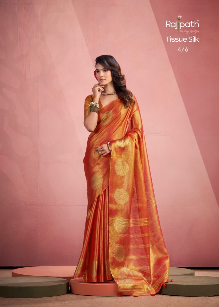 Elegance Saree MINI SILK Fabric - TISSUE FANCY WEAVING SAREE, Silk saree, Party wear, Fancy saree, Tissue silk- sarees-taneira sarees