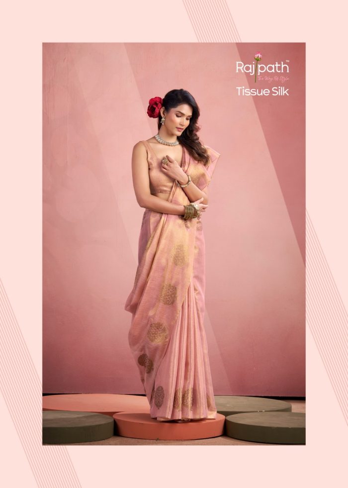 Elegance Saree MINI SILK Fabric - TISSUE FANCY WEAVING SAREE, Silk saree, Party wear, Fancy saree, Tissue silk- sarees-taneira sarees