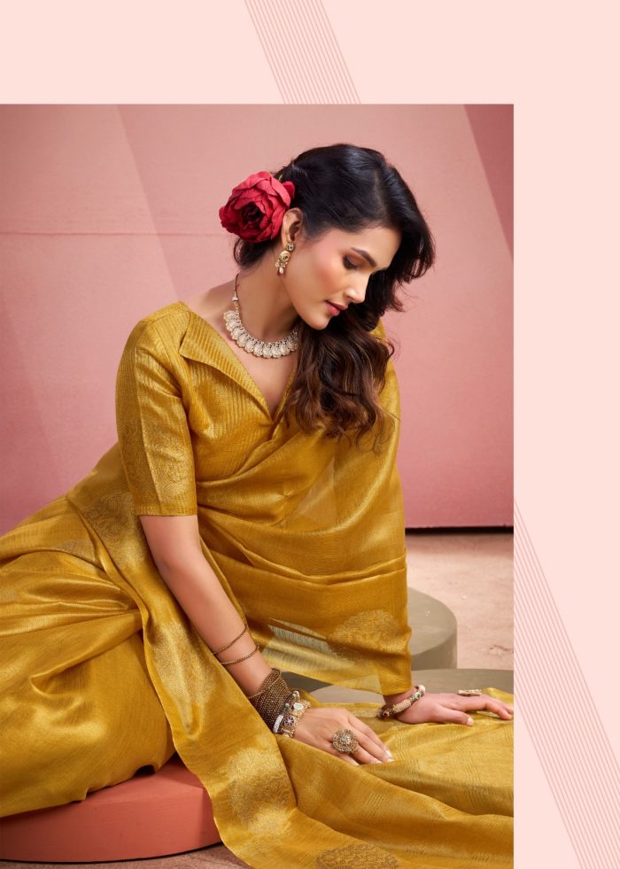 Elegance Saree MINI SILK Fabric - TISSUE FANCY WEAVING SAREE, Silk saree, Party wear, Fancy saree, Tissue silk- sarees-taneira sarees