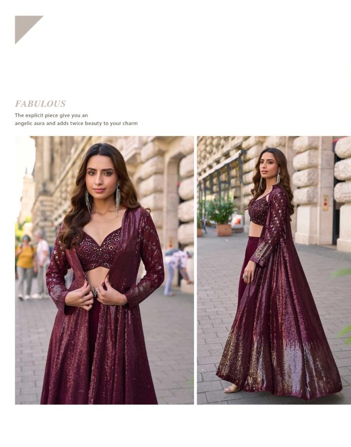 designer rubal georgette suit, party wear georgette suit, wedding wear suit for women, embroidered georgette suit, sequin georgette suit, festive suit collection.