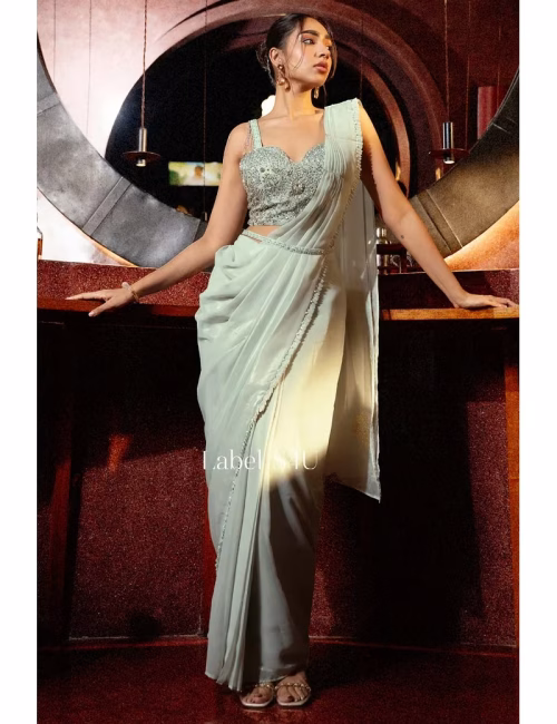 Shimmer Pre-draped Saree